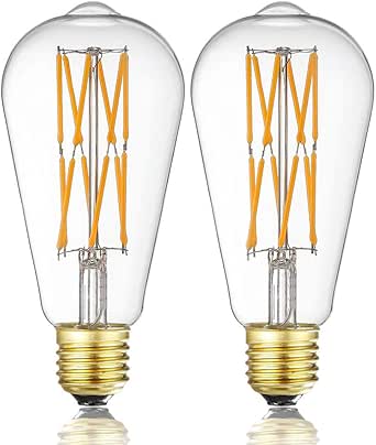 foco LED Edison de 12 W, 2200 K, luz blanca cálida, 1200 lúmenes, 100 W