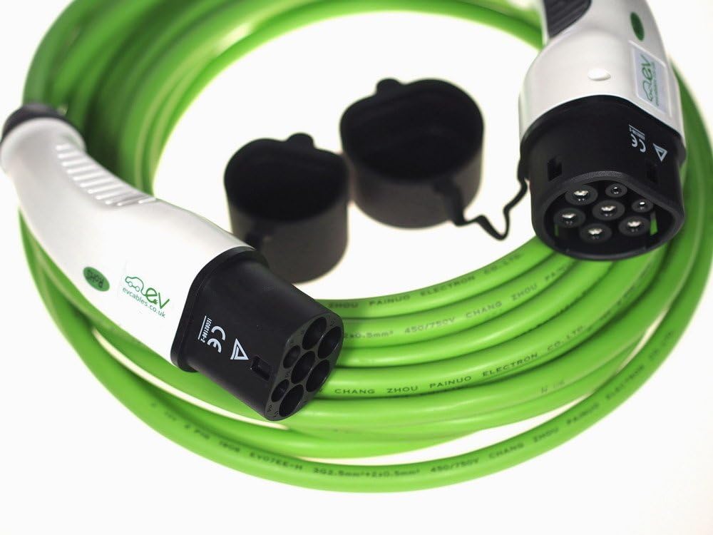 Fast Charging EV Cable 16amp/10meter 7.2kW Mennekes Type 2 to Type 2