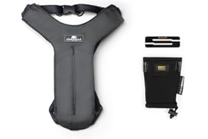 SLEEPYPOD Clickit Sport Plus - Crash-Tested and Safety Certified Car Seat Belt Harness for Dogs (Large, Charcoal Grey)