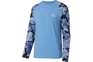 Bassdash UPF 50 Fishing Tee for Men Camo Long Sleeve Shirt Quick Dry Sweatshirts