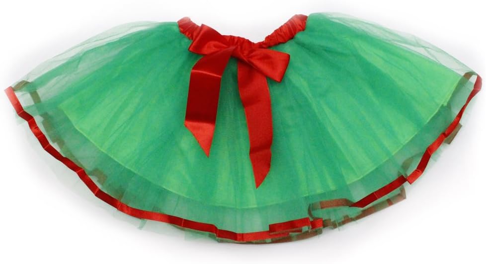 Dreamdanceworks 3 Layers Girl Tulle Tutu Dress with Ribbon