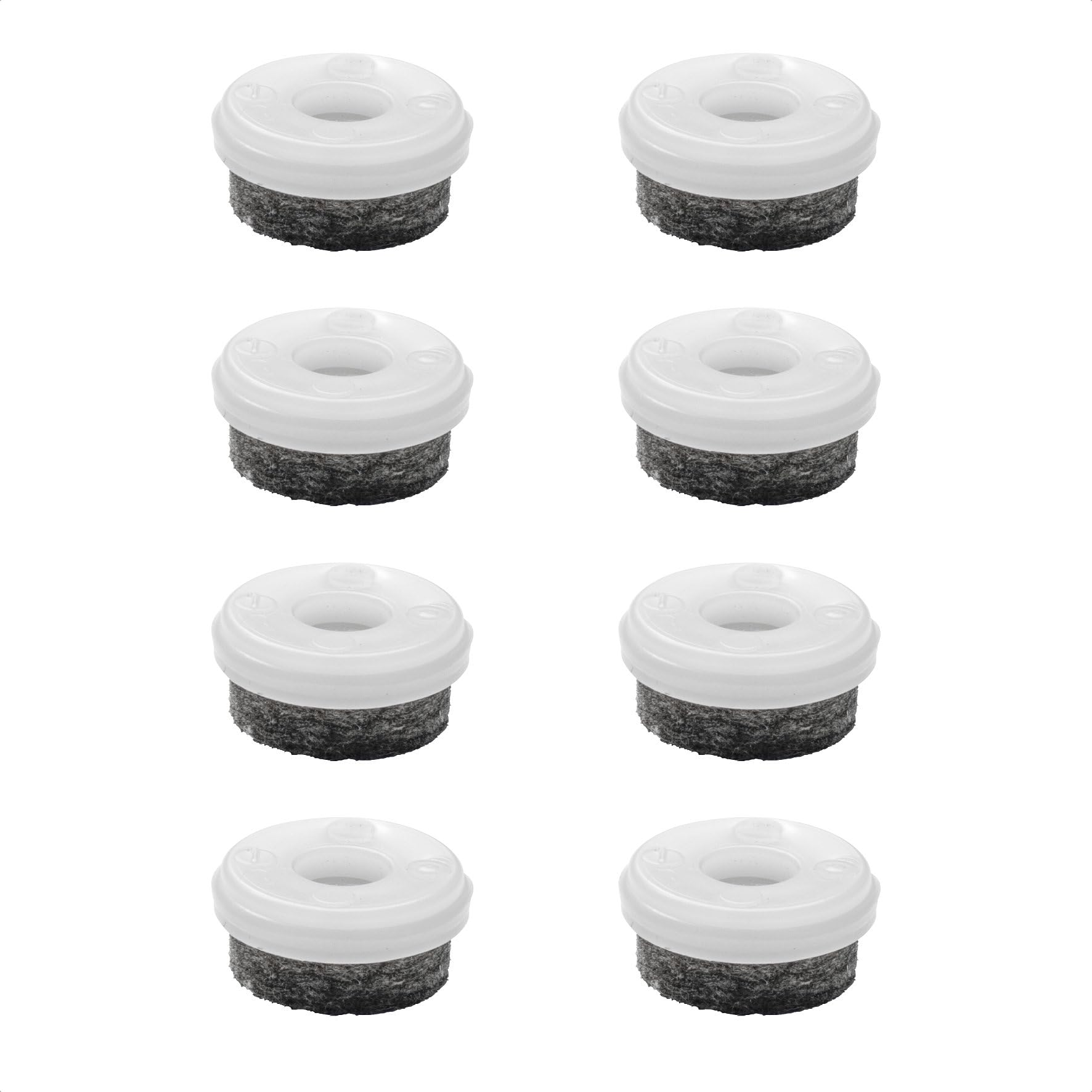 WAGNER QuickClick® Felt glides furniture glides chair glides replacement I 8pcs. set replacement glides exchangeable - wool felt ULTRASOFT - Ø 20 mm - for base Ø 20 mm - Made in Germany - 15829300 — image 1
