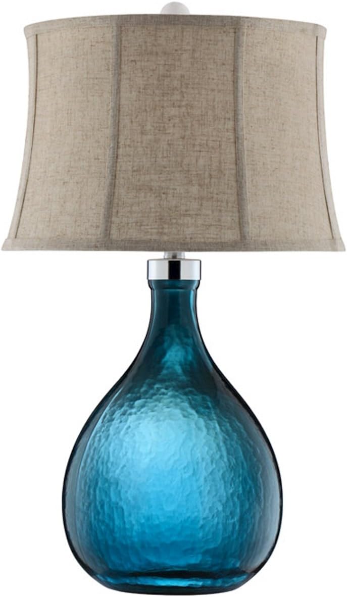 Stein World Furniture Ariga Glass Table Lamp, Blue