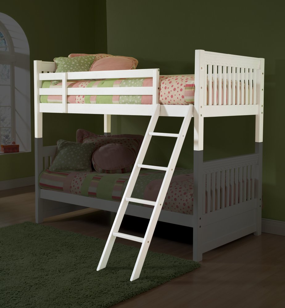 Lauren Bunk Twin Bed Deck, Ladder and Guard Rail in White Amazon.co.uk
