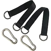 HYXXYY Hammock Straps for Tree, 2pcak Swing Straps Hanging Kit Short Hanging Straps Heavy Duty Tree Strap with Carabiner 440lbs Capacity Used for Exercise Pulley Hammocks Swing Chair