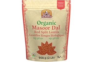 Taj Mahal Organic Masoor Dal – Red Lentils 2LB