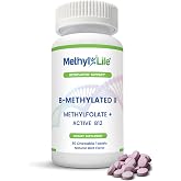 Methyl-Life&reg; B-Methylated Chewable &ndash; 3 mg L-Methylfolate + Methyl B12 Sublingual Tablets (Methylcobalamin) | Active Folate &amp; Vitamin B12 | Vegan, Non-GMO, Gluten-Free