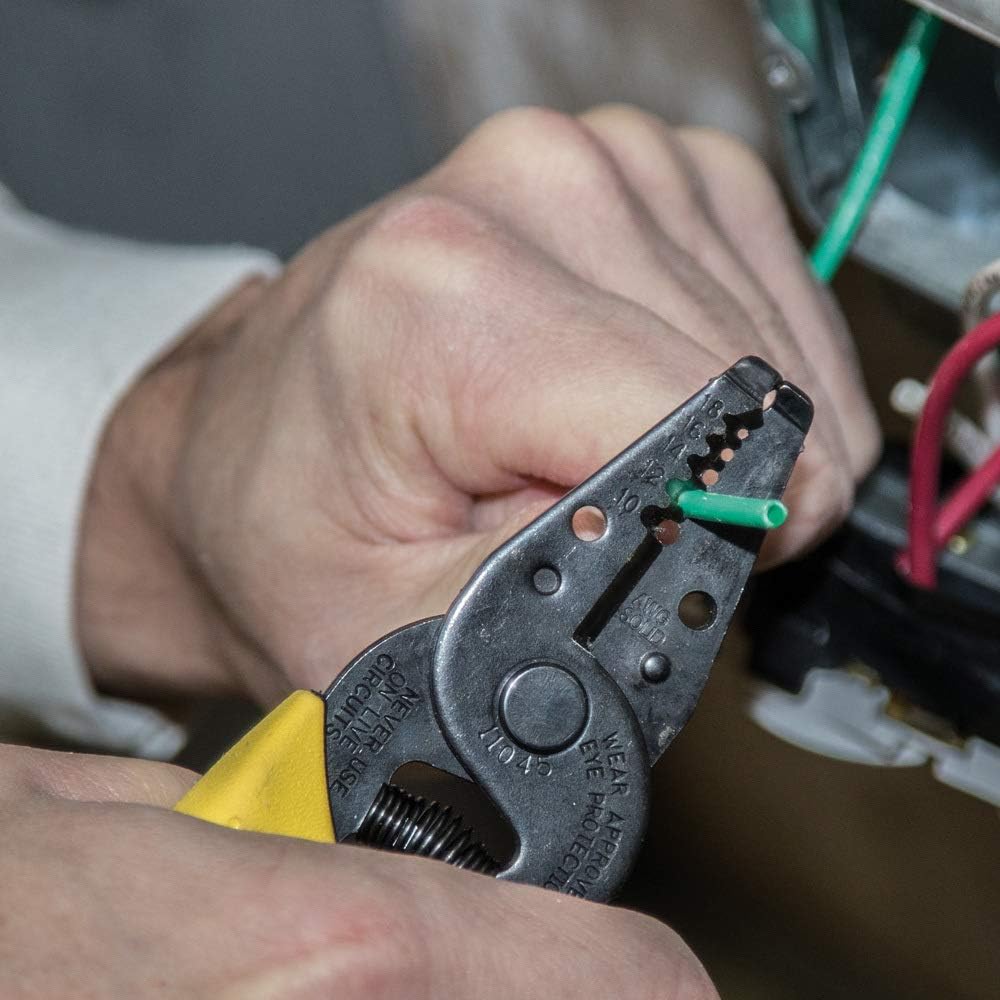 Klein Tools 11045 Wire Stripper/Cutter (10-18 AWG Solid) - Klein Wire Stripping Tool - 