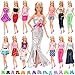 BARWA Lot 20 Items 10 Set Fashion Handmade Clothes Outfit 10 Pairs Shoes for 11.5 Inch Girl Doll primary
