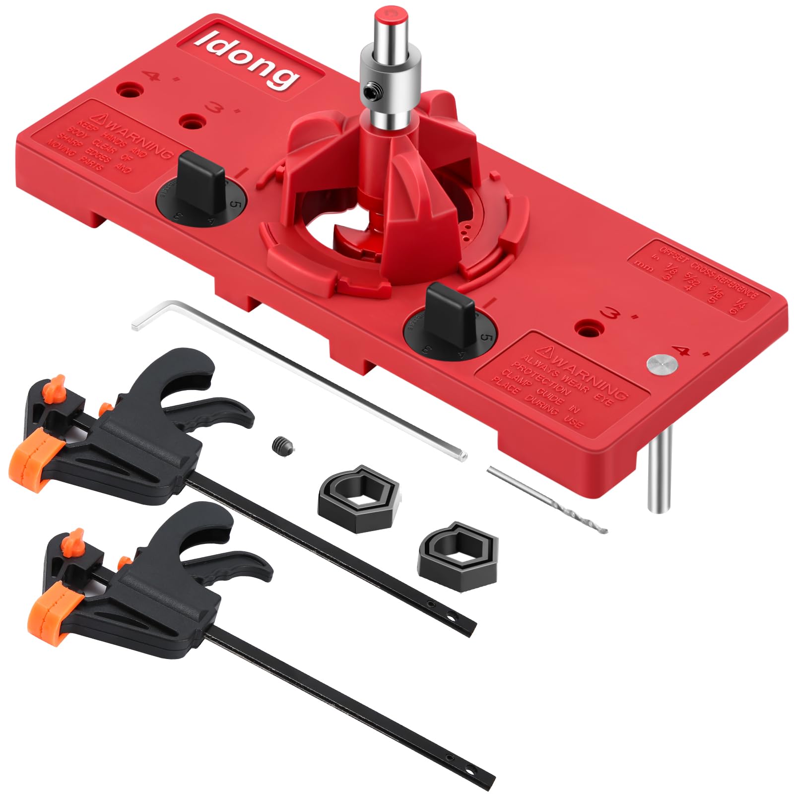 Photo 1 of 35mm Hinge Hole Jig Drill Guide Set, Woodworking Puncher Hinge Drilling Tool Set?Suitable for Face Frame Cabinet Cupboard Door Hinges Installation