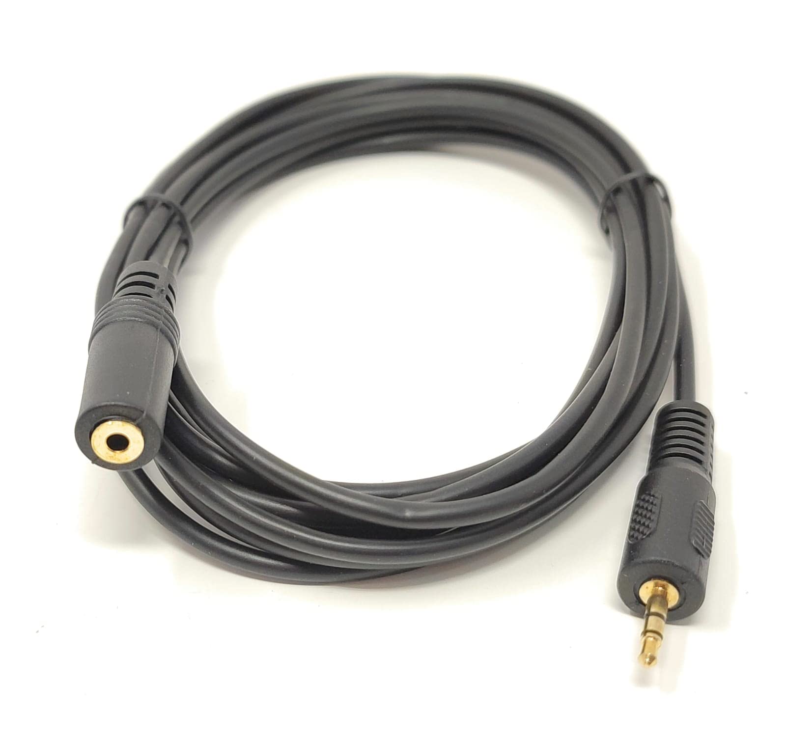 Maincore 5m Long 2.5mm to 2.5mm Stereo Jack to Socket, Extension Cable Lead Cord, Gold Plated Connectors (5)