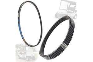 Tuntrol Severe Duty Drive Belt & Starter Belt for 2009+ EZGO RXV ST TXT Golf Cart Models with Team Clutch, 618630 606136 16548G1