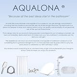AQUALONA Premium Bath Mat Anti-Mould PVC Comfort Pebble White view 7