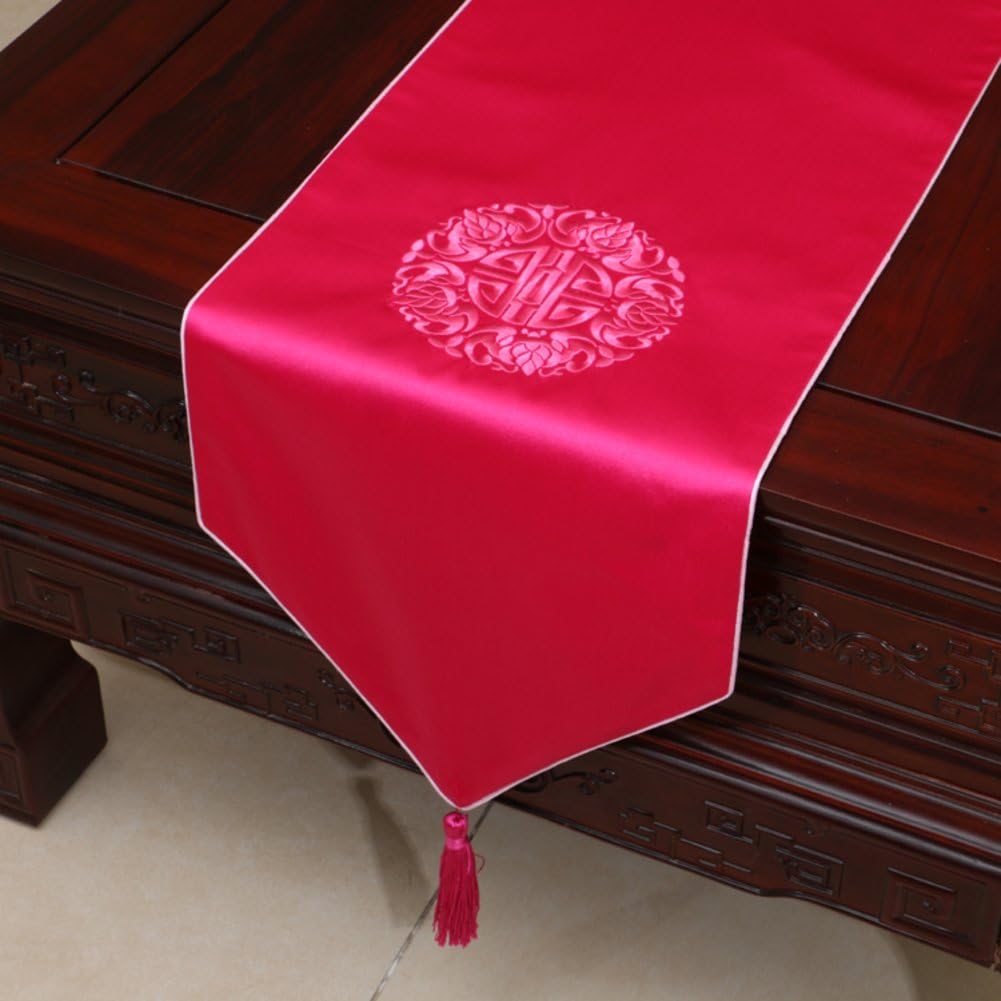 DHSNJKL Chinese-style table runner/table runner/tea table runner/bed runner/placemat/table cloth-F 33x150cm(13x59inch)