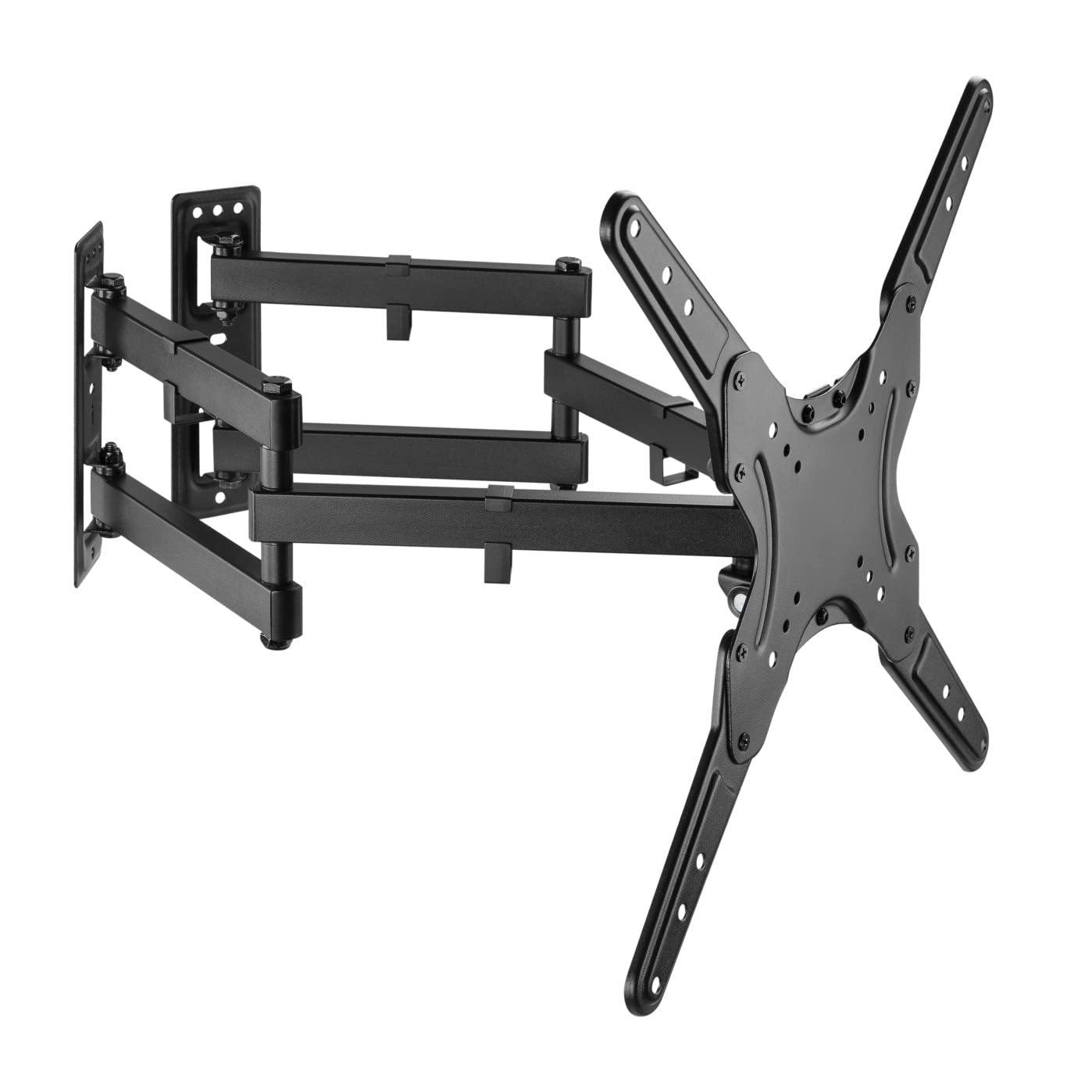 ProperAV Heavy Duty Swing Arm Corner TV Wall Bracket 23'' 24'' 28'' 32'' 37'' 40'' 42'' 43'' 46'' 50'' 55'' VESA Max 400x400 Black