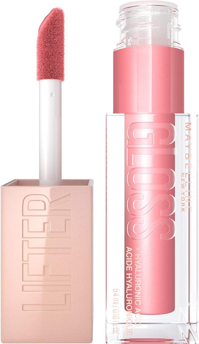 Maybelline New York Lifter Gloss, Plumping & Hydrating Lip Gloss with Hyaluronic Acid, 5.4 ml, Shade: 004, Silk - Image 3