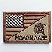 SpaceAuto USA American Flag w/ Molon Labe Spartan Helmet Military Tactical Morale Badge Decorative Emblem Combat Patch 3