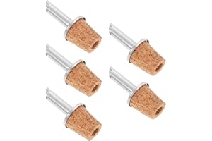 LAPYAPPE 5pcs Stainless Steel Olive Oil Pourer and Wine Bottle Stoppers Cork Design for Easy Dispensing for Home and Bar Use