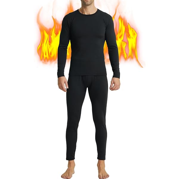 Sous-vêtements Thermiques Homme - Doublure Polaire - Pour Temps Froid - 56% Acrylique, 37% Rayonne, 7% élasthanne