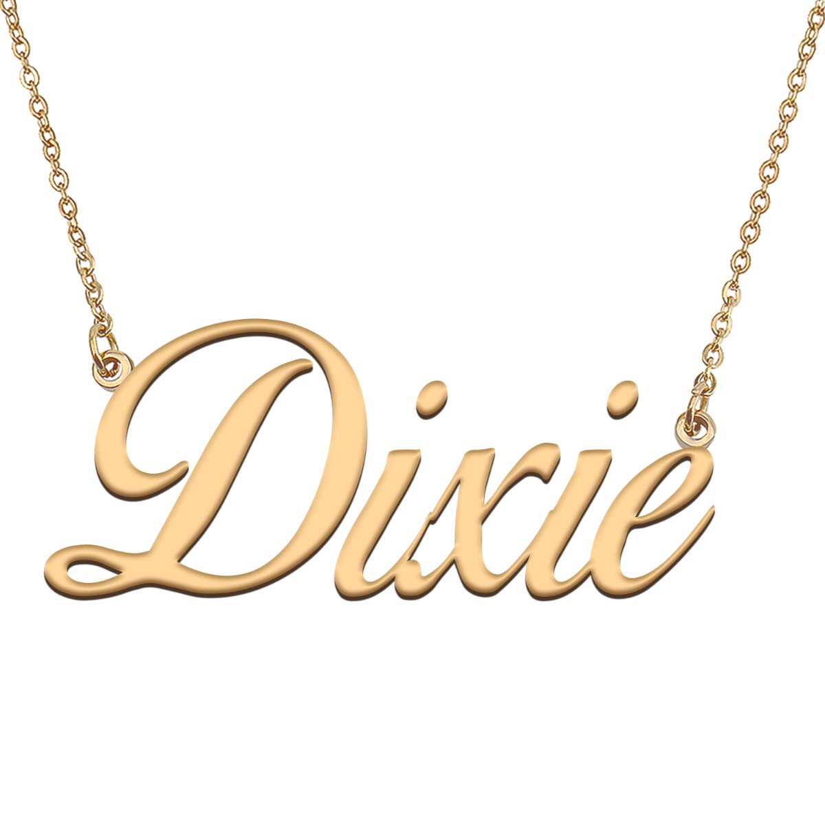 HUAN XUN Customized Custom Simple Any Name Necklace