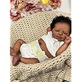 Zero Pam Black Reborn Baby Dolls Silicone Full Body-18 in African American Baby Boy,Full Silicone Baby Doll, Black Reborn Dolls, Realistic Baby Doll with Accessories