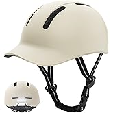 Shinmax Adult Bike Helmet for Men & Women - Lightweight Adjustable Baseball Cap Style Cycling Helmet with Reflective Strip, Perfect for Urban Commuter & Road Biking