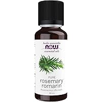 NOW Essential Oils, Rosemary Oil, Purifying Aromatherapy Scent, Steam Distilled, 100% Pure, Vegan, Child Resistant Cap, 30mL