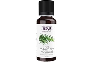 NOW Essential Oils, Rosemary Oil, Purifying Aromatherapy Scent, Steam Distilled, 100% Pure, Vegan, Child Resistant Cap, 30mL