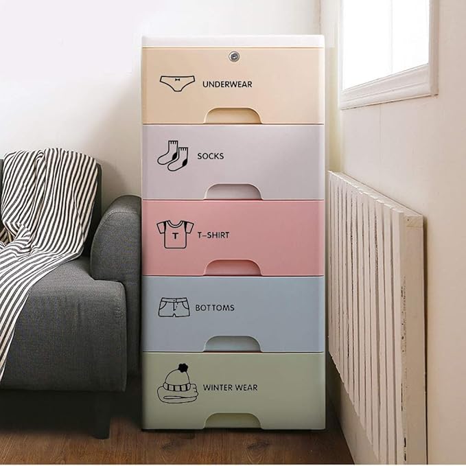 Wardrobe Clothes Classification Logo Costume Label Storage Box Stickers Chic Decals Reminder for