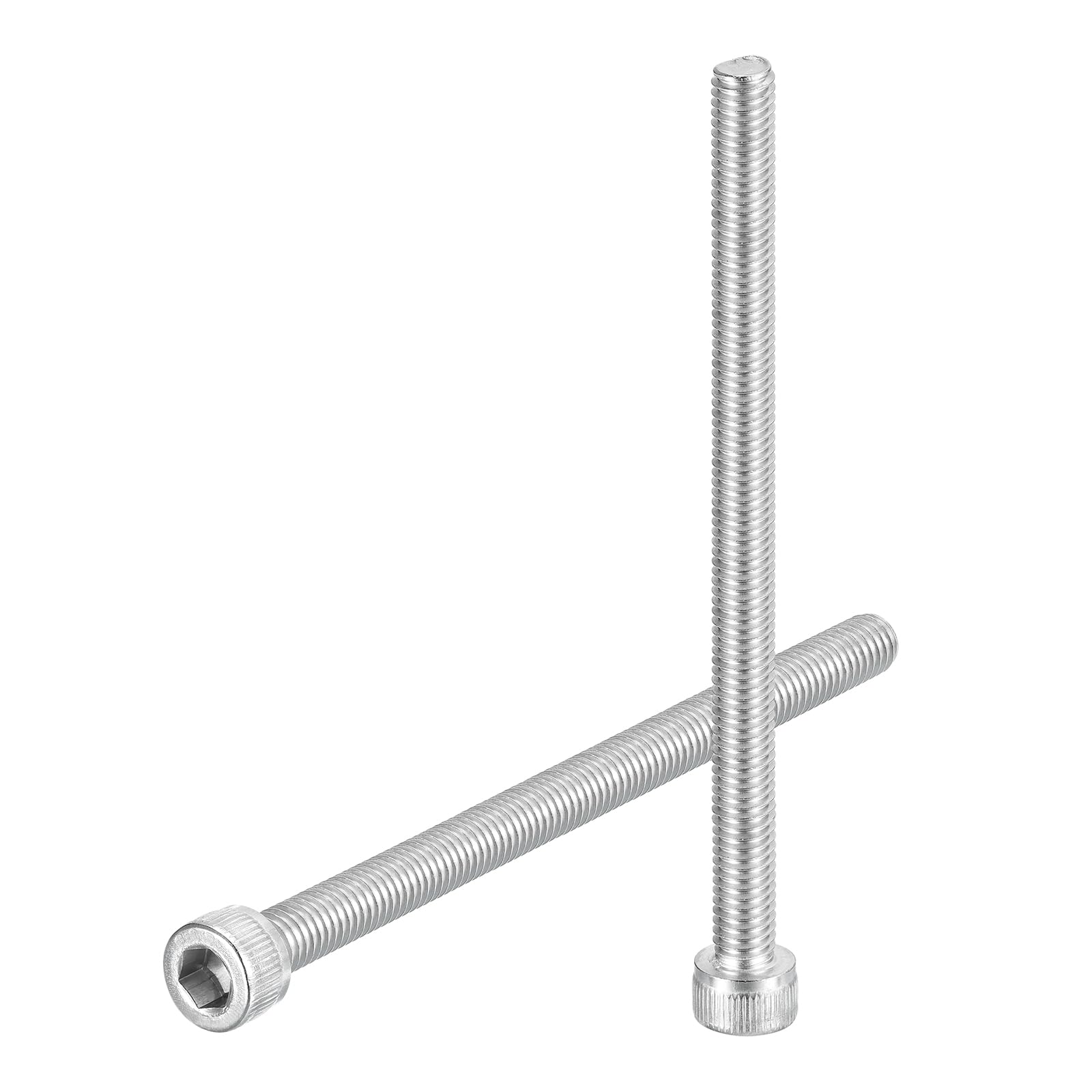 uxcell Hex Socket Bolts (M6-1x85), 304 Stainless Steel Hex Socket Drive Screw, Silver Tone, 10 Pcs