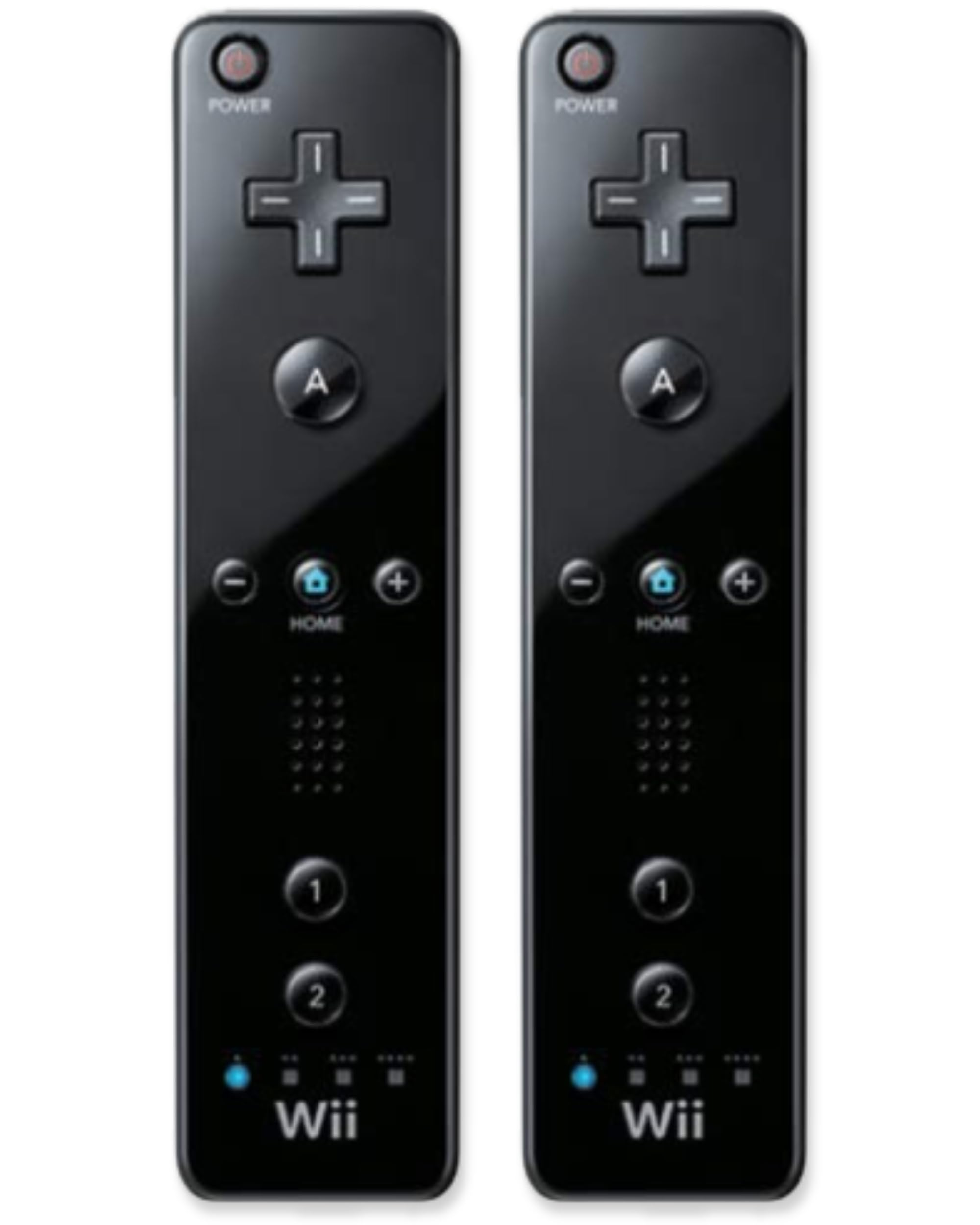 Wii Classic Remote - Wireless Bluetooth Game Controller - Official Wii and Wii U Compatible - 2 Pack (Renewed) (Black)