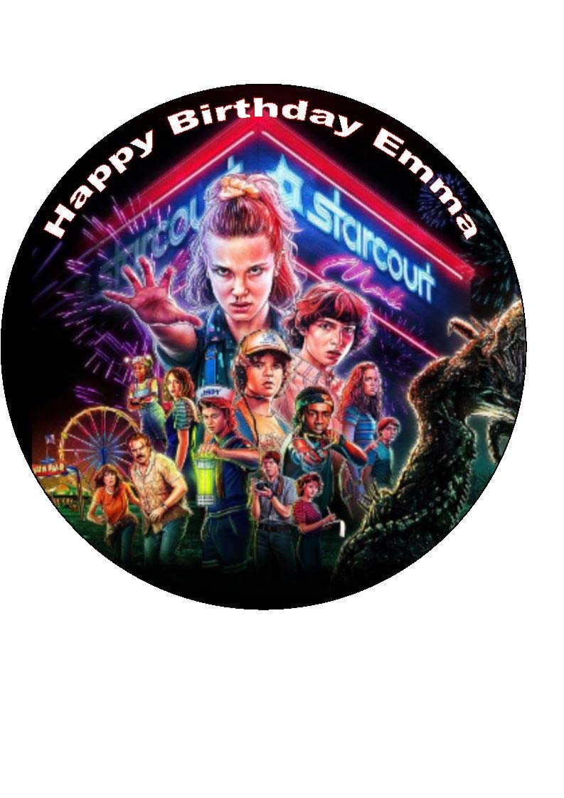 Napravi Rs Patisserie Figurines Pour Gateaux Cakethat 7 5 Stranger Things 3 Decorations Comestibles Pour Gateau