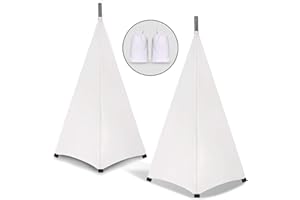 Dofilachy Speaker Stand Cover-DJ Bag with 360 Degree Cover, Speaker Tripod Scrim Cover for Speaker/Lighting with Free Travel 