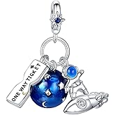 NUNUYAYA Charms Beads 925 Sterling Silver Animal Leaf Flower Travel Friend Heart Dangle Pendant with 5A Cubic fits for Charms Bracelets for Woman Valentine's Day Mother's Day Christmas Birthday Gift