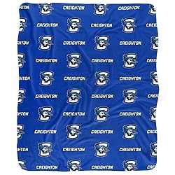 Creighton University Blanket, 50"x60" Logo Pattern