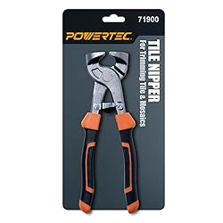 POWERTEC 8 inch Tile Nippers with Ergonomic