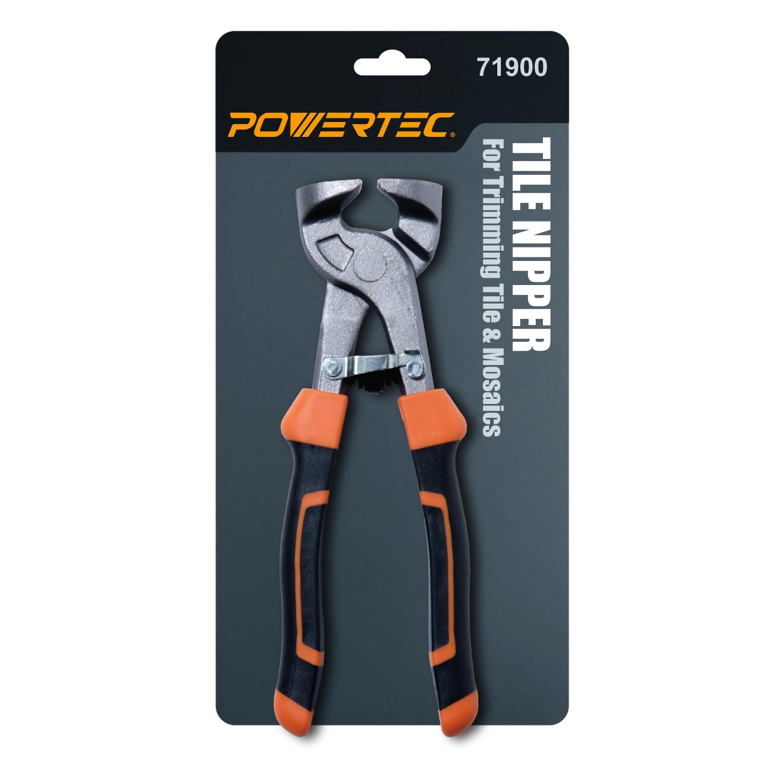 POWERTEC 8 inch Tile Nippers with Ergonomic