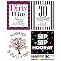 Chic 30th Birthday Wine Label Pack - Birthday Party Supplies, Ideas and Decorations - Funny Birthday Gifts for Women