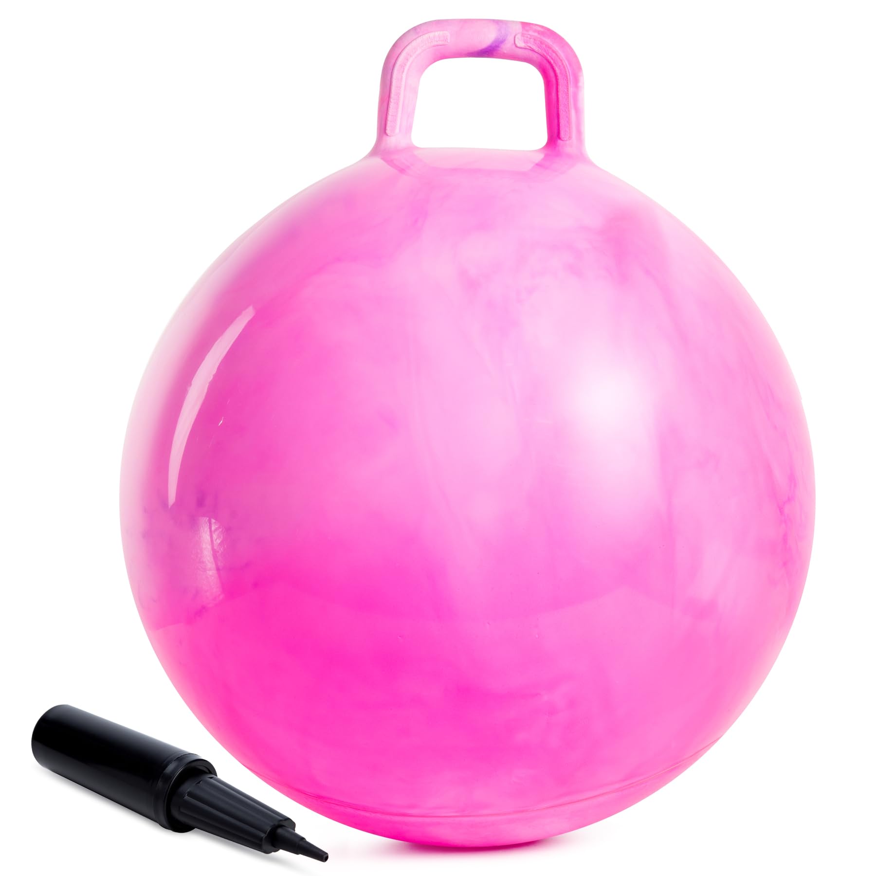 U&C Planet Space Hopper for Kids Age 6-9, 20 Inch Hopper Ball with Handle Bouncy Hopper with Pump Gifts for Children Indoor&Outdoor Garden Game Play