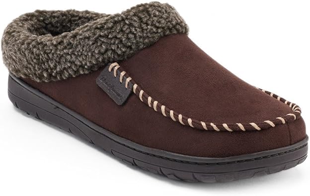 dearfoams men's memory foam slippers