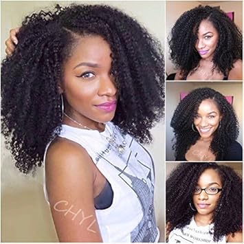 Buy Chyl 7pcs Set 18inch Kinky Curly Hair Clip In Human Hair