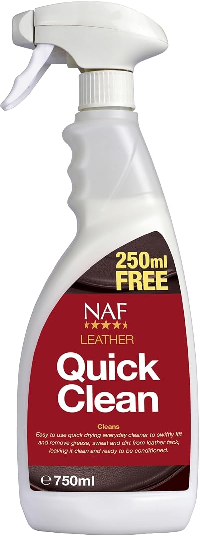 NAF Leather Quick Clean 750ml Spray Cleaner for Saddles & Tack