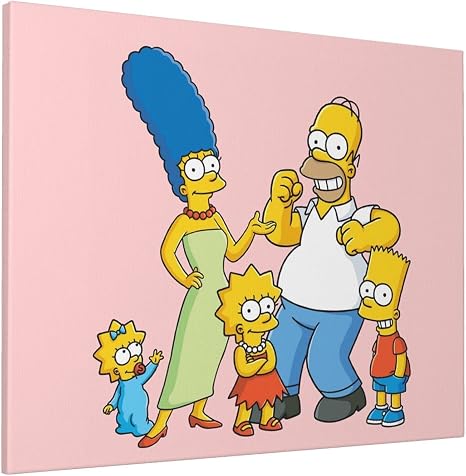 Amazon シンプソンズ 5 家の装飾リビングルームウォールアート写真壁掛け 部屋 装飾 壁絵 インテリア絵画 おしゃれポスター 壁掛け絵画パネルのアートワーク現代のプリントキャンバスプ 壁アート40 50cm ウォールステッカー オンライン通販