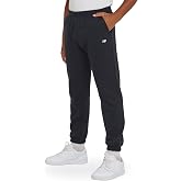 New Balance Boys Relaxed Fit Joggers, Cotton Blend Fleece Sweatpants, 4-20 | Relaxed Fit, Side Seam Pockets, Elastic Waistband, Athletic Pull On Pants, Comfy Sweats for Kids