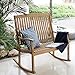 Cambridge Casual Superior Indonesian Teak Arie Loveseat Rocking Chair