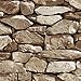 Akea Stone Wallpaper 3D Fake Faux Rock Stone Pattern Wall Paper Roll for Home Kitchen Decor 20.8