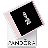 PANDORA 21st Celebration Dangle Charm - Compatible Moments - Sterling Silver with Clear Cubic Zirconia - Gift for Her - Jewelry for Women with Gift Box