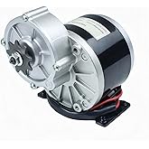 12V 250W Gear Reduction Electric Motor with 9 Tooth Sprockets for Small Electric Vehicles, Mopeds, Mini Bikes, E Scooter, Wheelchairs, Massagers and Mowers (12V 250W)