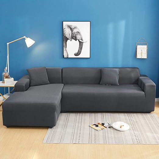 L Shape Stretch Couch Cover, U Shape Sectional Couch Covers NotSlip