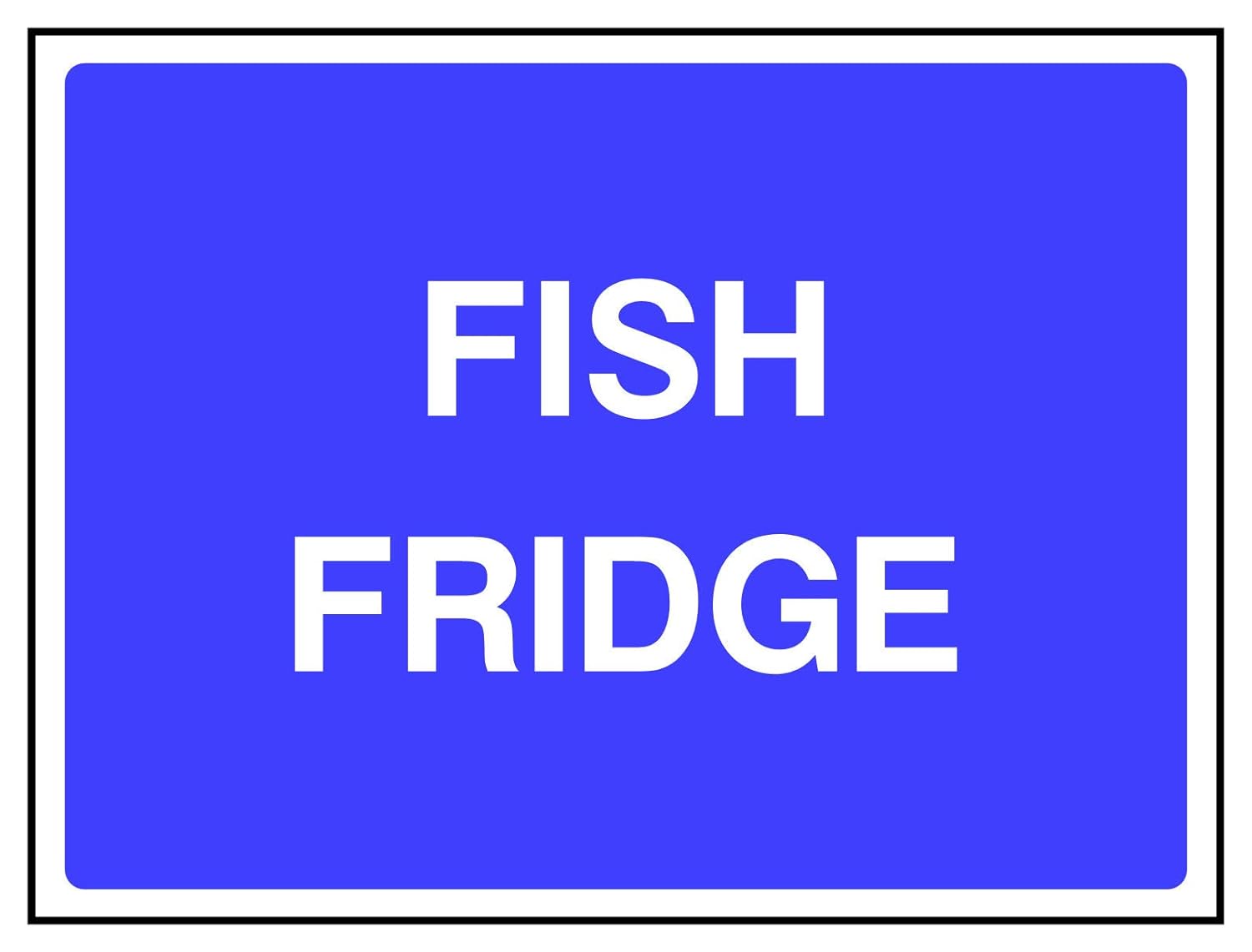 Letrero para nevera de pescado HSE Health Safety FOO63 30 cm x 40 ...